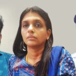 Từ trái qua: Animon, Saritha, Pappachan. Ảnh: Manorama