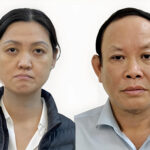 Bị can Nguyễn Đức Thái (phải) và Tô Mỹ Ngọc. Ảnh:Bộ Công an