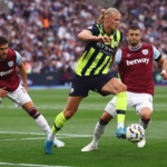 Haaland trong trận Man City thắng West Ham 3-1 hôm 31/8. Ảnh: Reuters