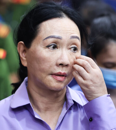 Bà Trương Mỹ Lan tại phiên tòa xét xử sơ thẩm hồi tháng 3. Ảnh: Trần Quỳnh