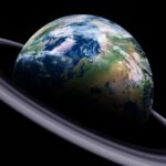 Mô phỏng vành đai có thể hình thành quanh Trái Đất hàng trăm triệu năm trước. Ảnh: IFL Science