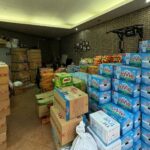 Hàng thiết yếu được nhóm thiện nguyện Calica chuẩn bị để chuyển lên Yên Bái và Tuyên Quang. Ảnh: Phương Nam