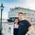 Khanh Khanh và Nathan tại , trong chuyến về thăm gia đình . Ảnh: Nhân vật cung cấp