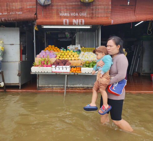 Lụt tại Thừa Thiên Huế tháng 11/2024. Ảnh: Võ Thạnh