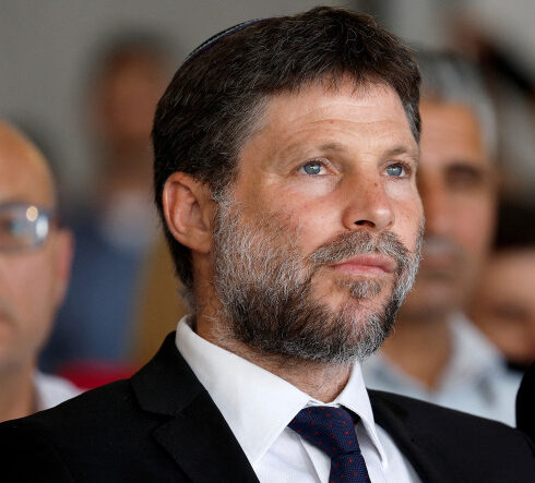 Bộ trưởng Tài chính Israel Bezalel Smotrich trong sự kiện ở Petah Tikva, tháng 8/2023. Ảnh: Reuters