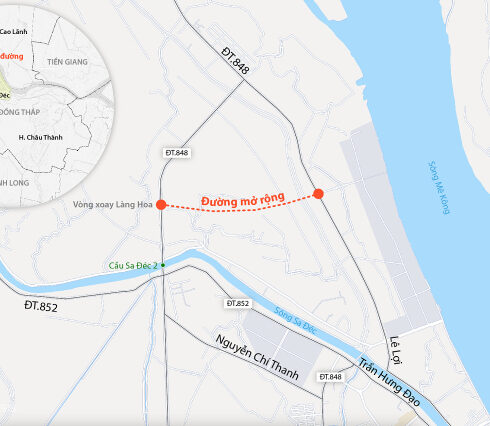Hướng tuyến đường được mở rộng. Đồ họa: Đăng Hiếu