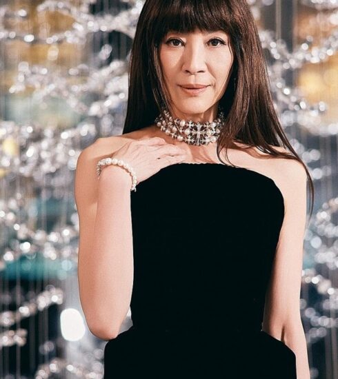 Dương Tử Quỳnh tại sự kiện ra mắt bộ sưu tập mới của thương hiệu nữ trang Mikimoto vào ngày 14/11 tại New York. Ảnh: Instagram Dương Tử Quỳnh