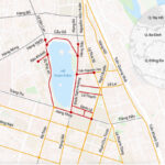 Màu đỏ là các tuyến đường tạm cấm. Đồ họa: Đăng Hiếu