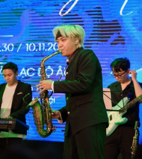 Nghệ sĩ saxophone Bảo Anh Taruki. Ảnh: Ban tổ chức cung cấp