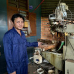 Và bên máy cơ khí, nơi chế tạo súng trái phép. Ảnh: Yên Khánh