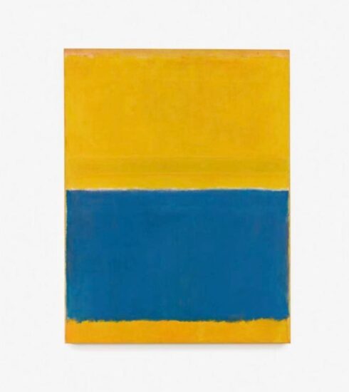 Tranh Không đề (Vàng và Xanh dương). Ảnh: Sothebys