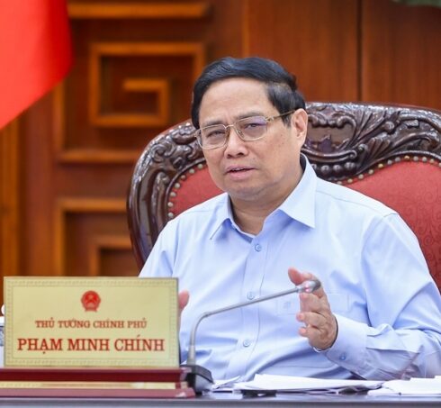 Thủ tướng Phạm Minh Chính phát biểu tại cuộc họp, ngày 5/10. Ảnh: VGP