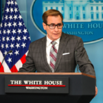 Ông Kirby tại buổi họp báo ở Nhà Trắng hôm 23/10. Ảnh: AFP