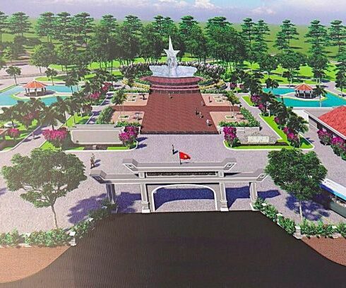 Phối cảnh di tích lịch sử chiến thắng Đầm Dơi - Cái Nước – Chà Là. Ảnh: Chủ đầu tư