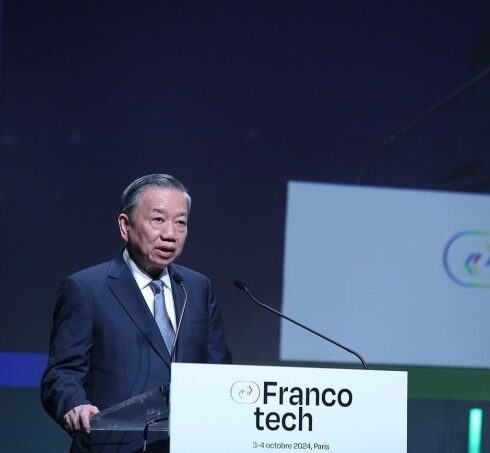 Tổng Bí thư, Chủ tịch nước Tô Lâm phát biểu tại diễn đàn FrancoTech 2024. Ảnh: TTXVN