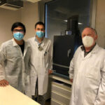 TS Vinh tại Trung tâm thí nghiệm trên động vật và Viện hạt nhân ở thành phố Nantes, Pháp năm 2021. Ảnh: NVCC