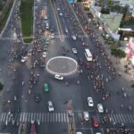 Vòng xoay nút giao Phạm Văn Đồng - đường số 20. Ảnh: Hạ Giang
