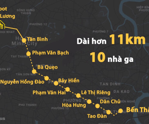 Sơ đồ tuyến Metro Số 2. Đồ hoạ: Thanh Huyền