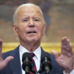 Tổng thống Mỹ Joe Biden phát biểu ở Nhà Trắng hôm 9/10. Ảnh: AFP