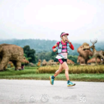 Hà Hậu trên đường chạy 100km Doi Inthanon 2023. Ảnh: UTMB Doi Inthanon