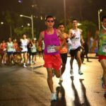 Kento Kabashima trên đường chạy VnExpress Marathon Hải Phòng sáng 15/12. Ảnh: VnExpress Marathon Hải Phòng