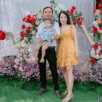 Vợ chồng Thu Tuyền và con gái Khả Linh. Ảnh: Nhân vật cung cấp